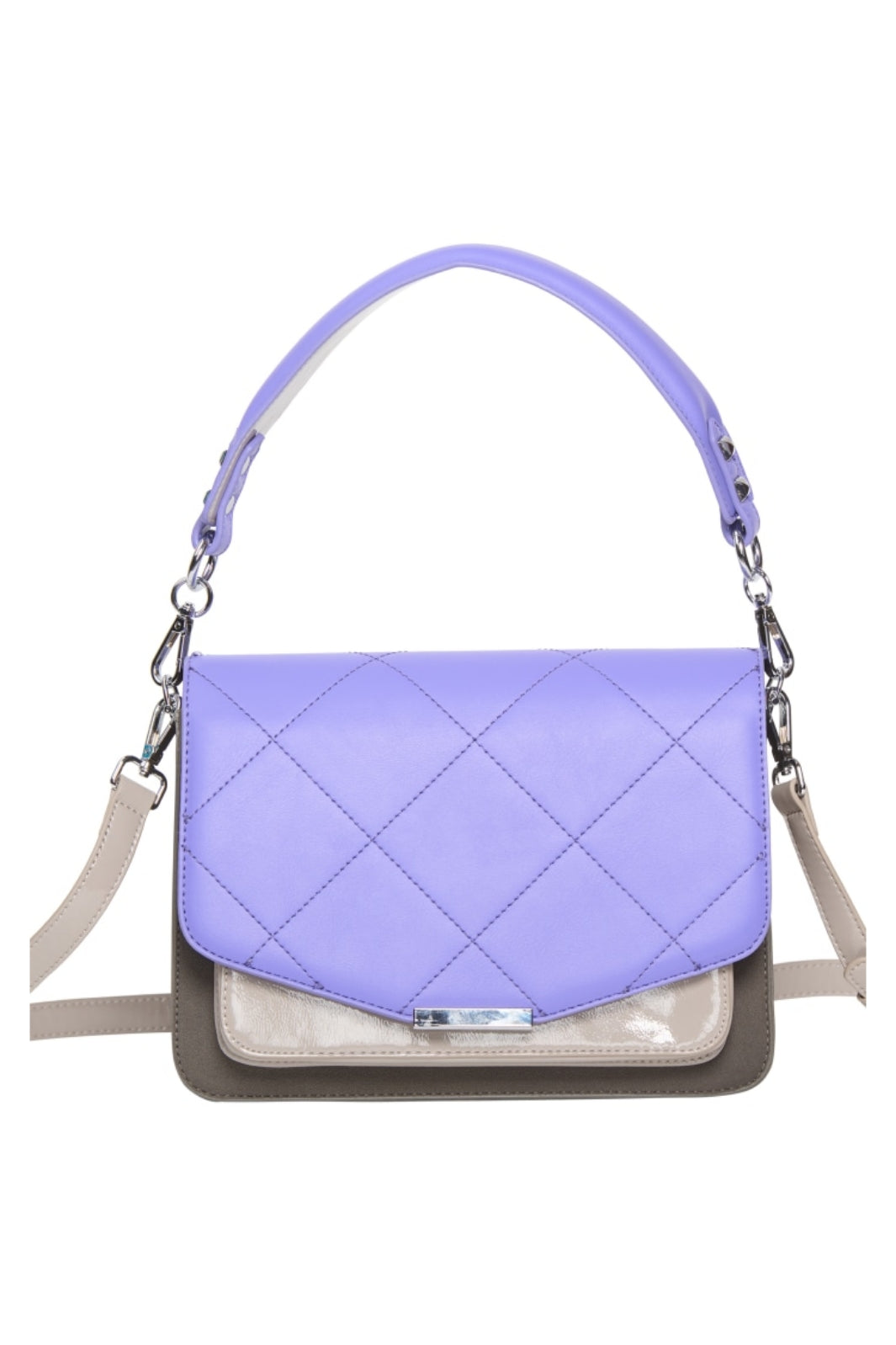 Noella - Blanca Multi Compartment Bag - Bright Purple/Grey Lak/Grey Tasker 