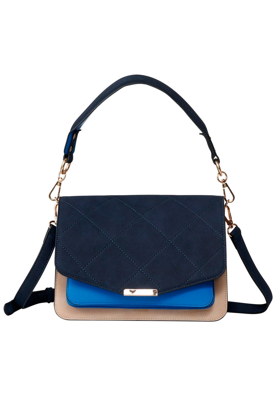 Noella - Blanca Multi Compartment Bag - Navy/ Sand/ Blue Tasker 