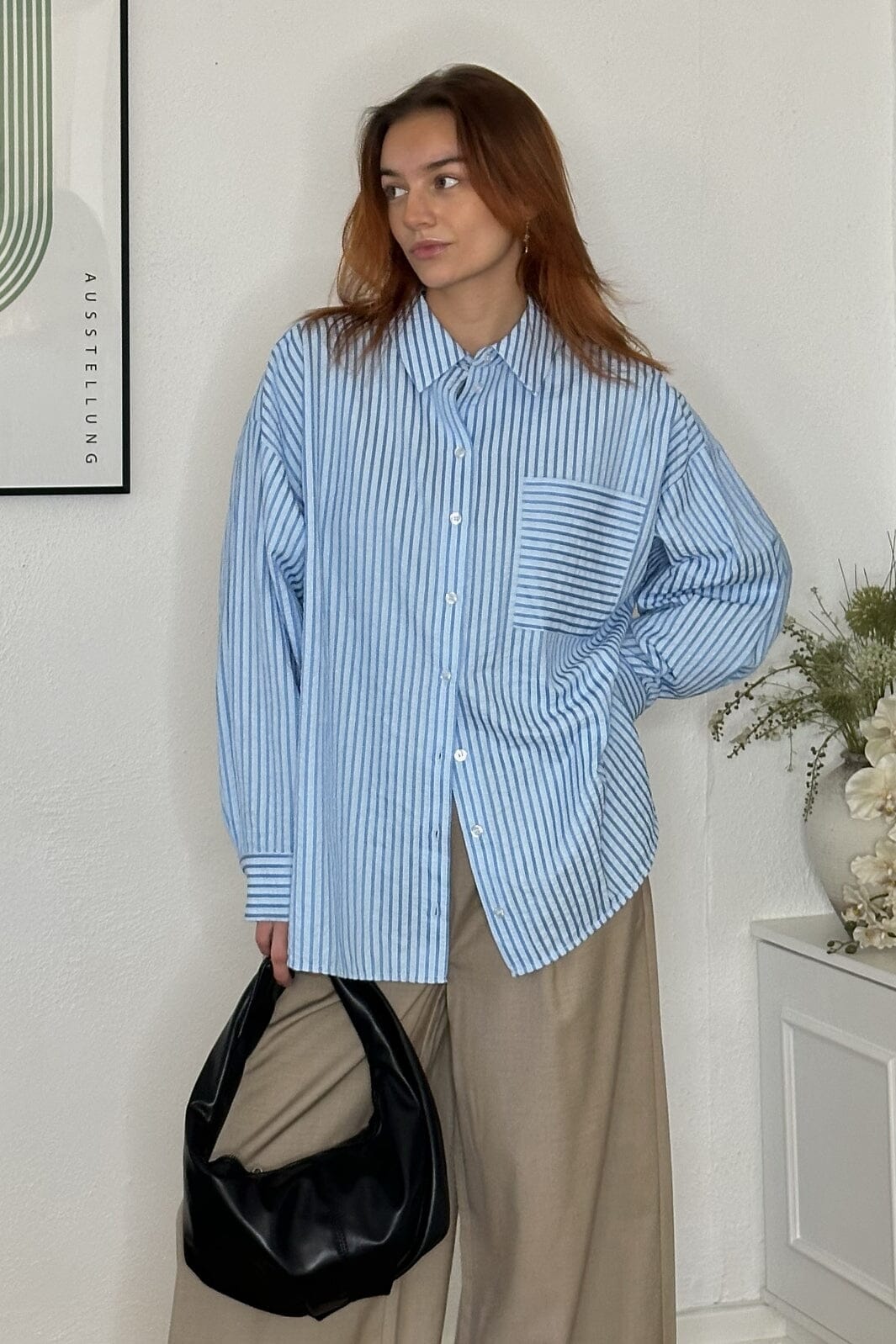 Noella - Cara Shirt - 117 Blue Stripe Skjorter 