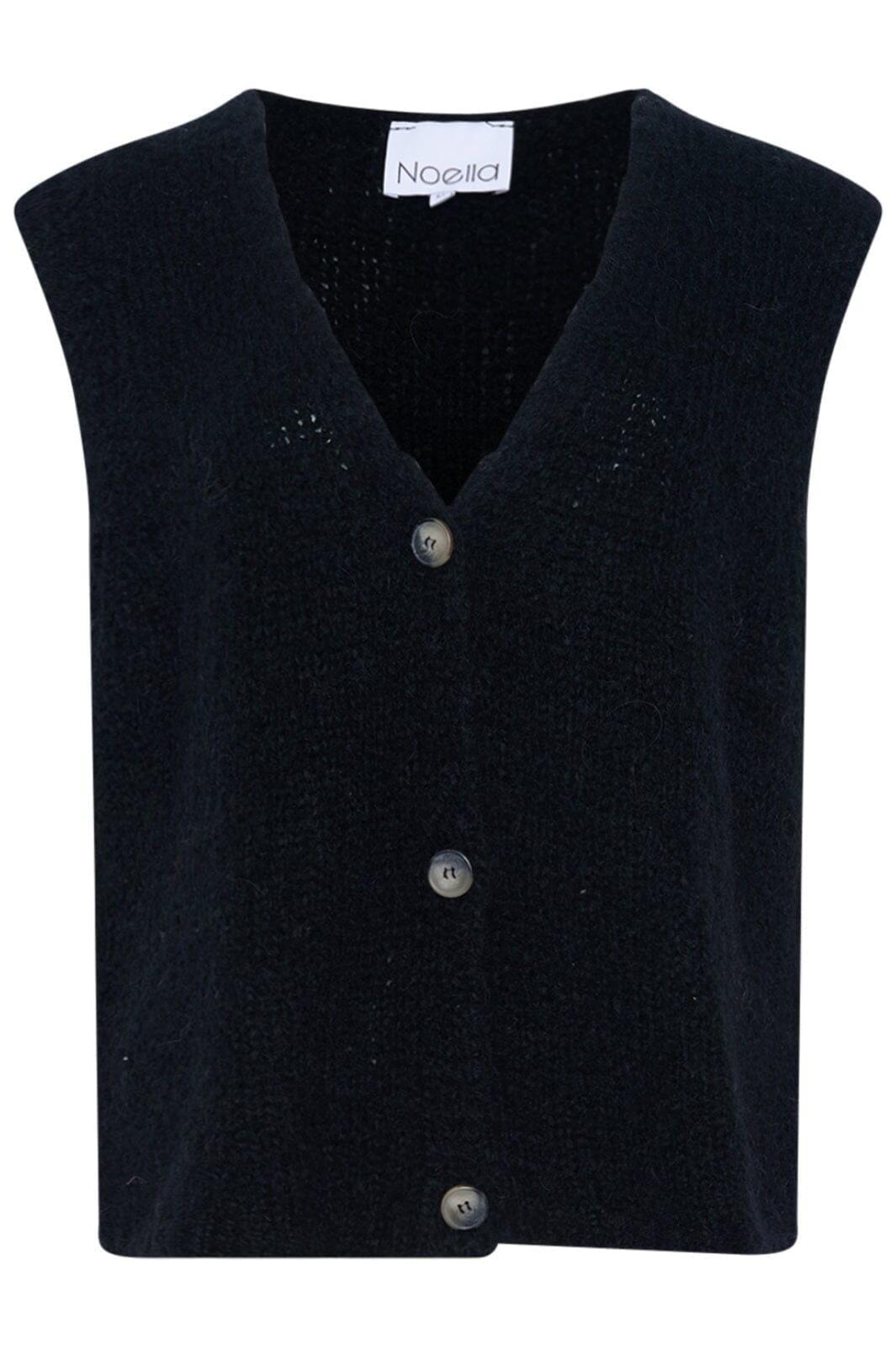 Noella - Jacey Knit Vest - 004 Black Veste 