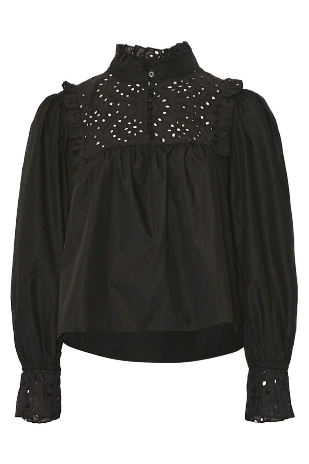 Noella - Jaelynn Blouse - 004 Black Skjorter 