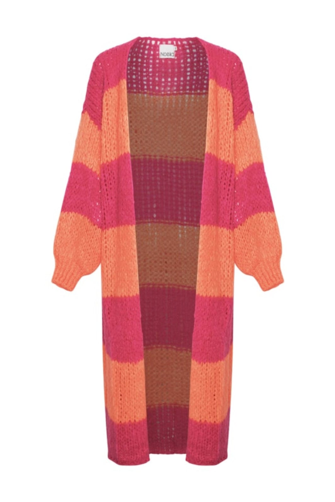 Noella - Jagger Knit Cardigan - 1040 Orabel Pink Stripe Cardigans 