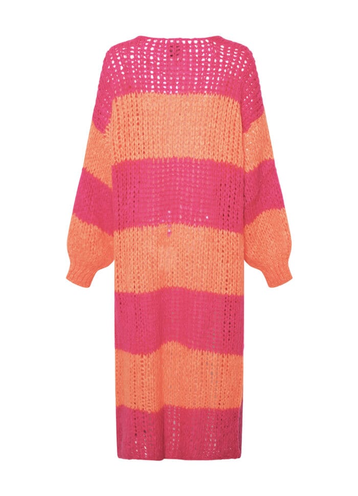 Noella - Jagger Knit Cardigan - 1040 Orabel Pink Stripe Cardigans 