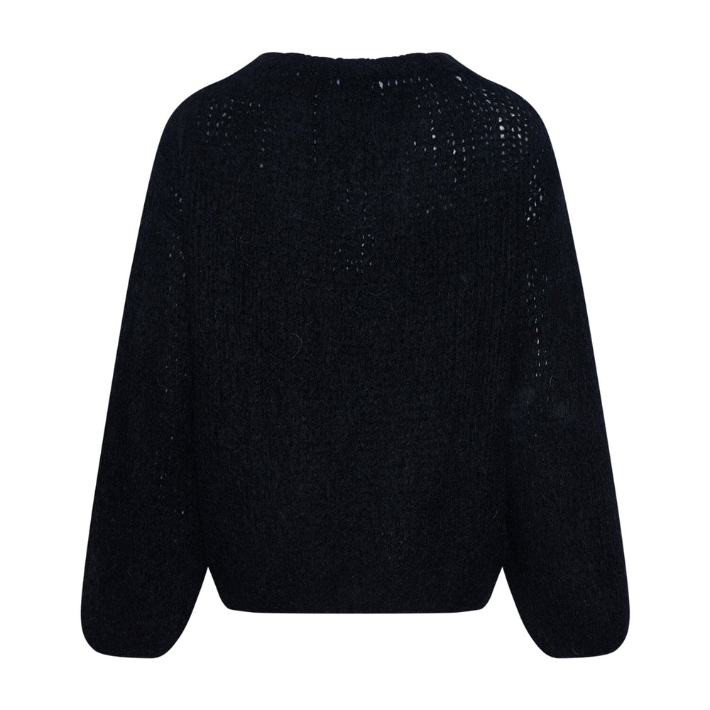 Noella - Jazzlyn Knit - 004 Black Strikbluser 