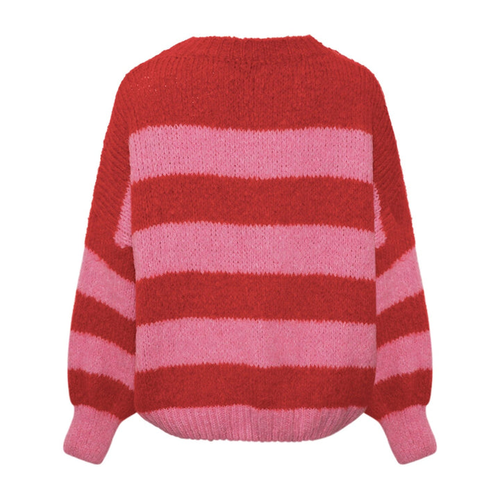 Noella - Kia Knit - 1223 Red Pink Mix Strikbluser 