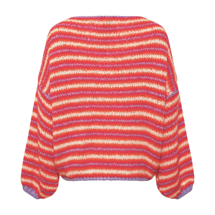 Noella - Kia Knit - 1224 Toma Berry Stripe Strikbluser 