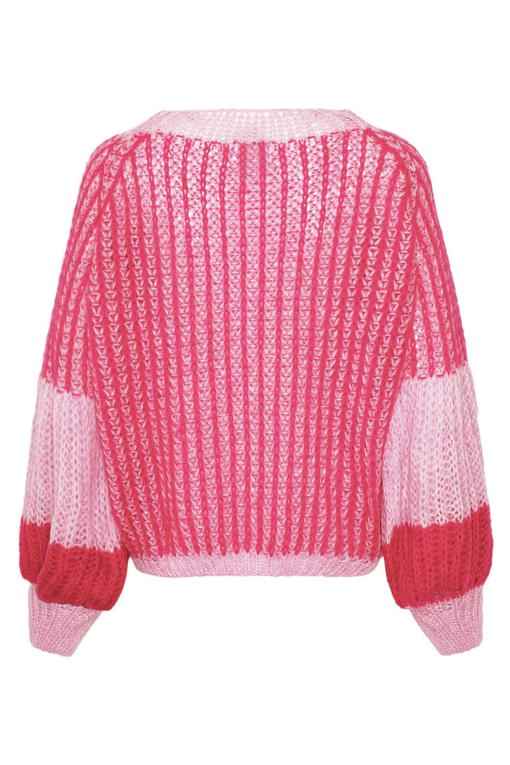 Noella - Liana Knit Sweater - 1035 Pink Bubblegum Strikbluser 