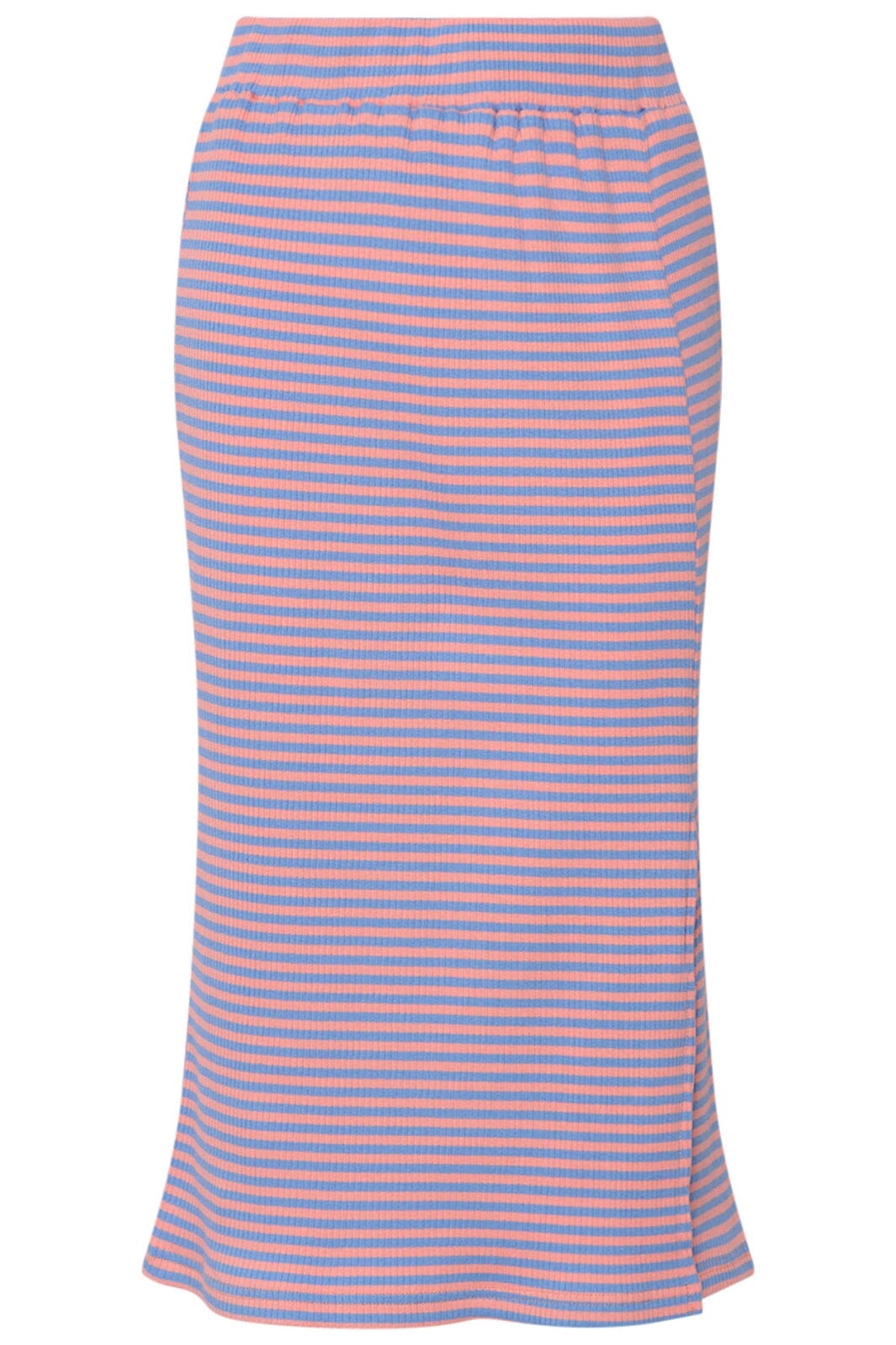 Noella - Luelle Midi Skirt - 909 Melon/Blue Stripe Nederdele 