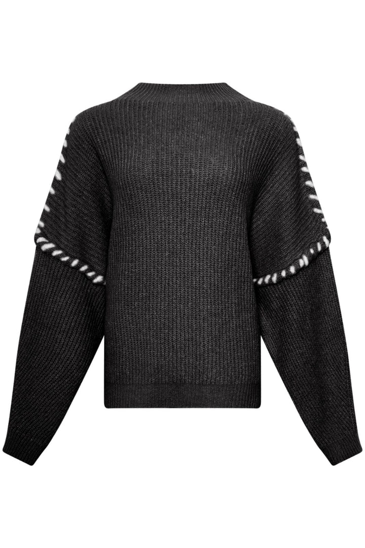 Noella - Olli Knit - 004 Black Strikbluser 