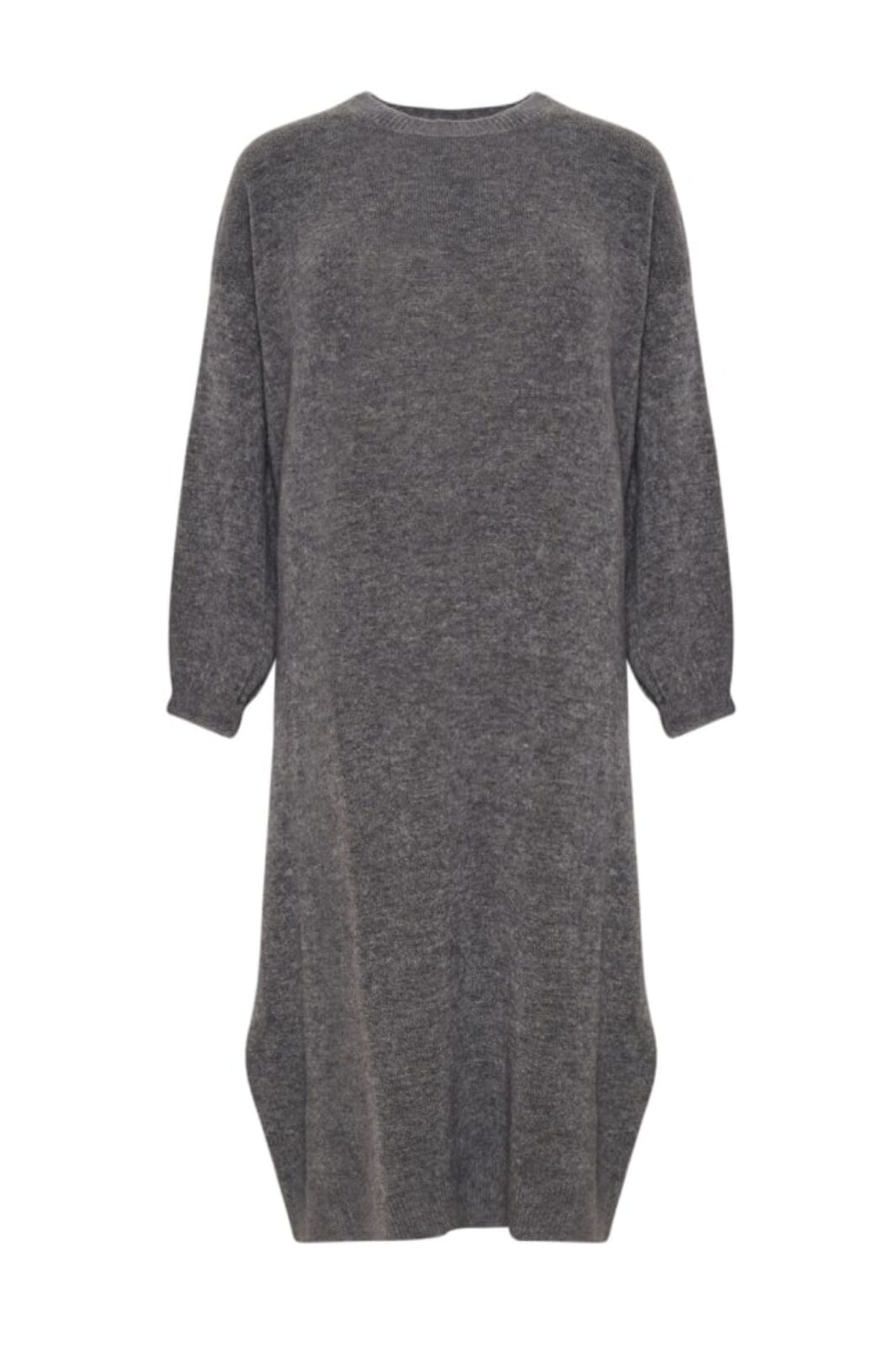 Noella - Penn Knit Dress - Dark Grey Melange 