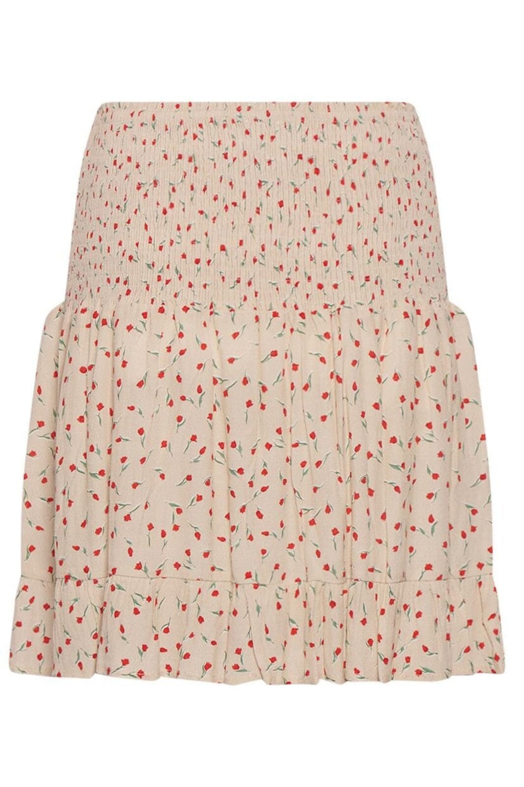 Noella - Renata Skirt - Cream/Red Mini Flower Nederdele 