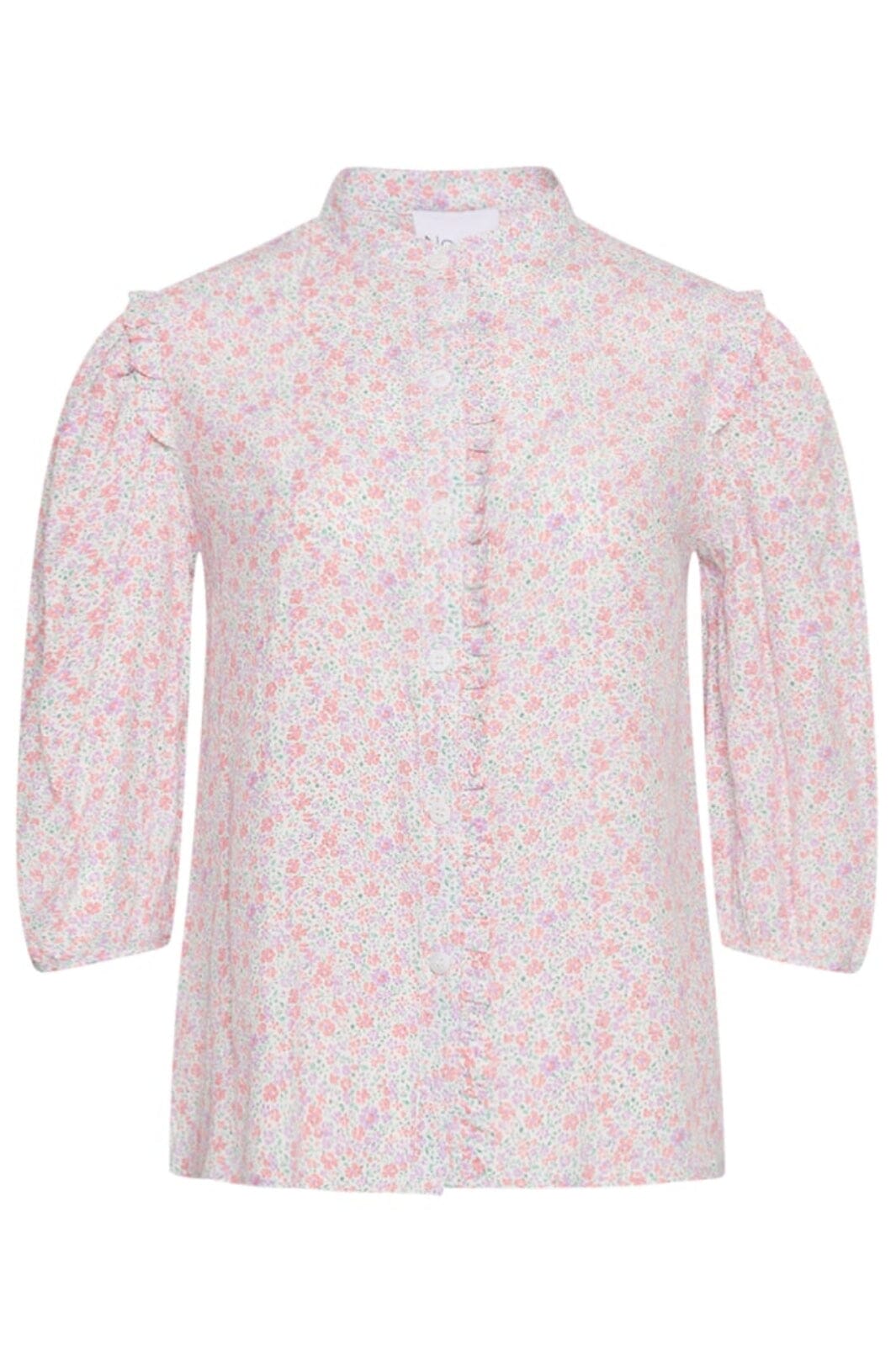 Noella - Rika Maxima Blouse - Cream/Rose Mini Flower Bluser 