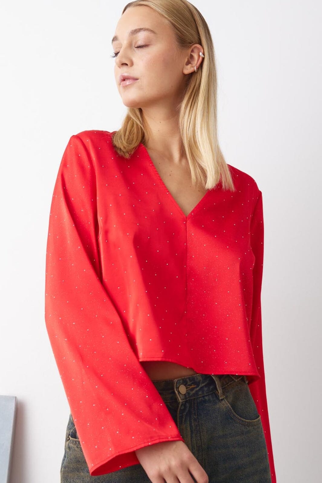 Noella - Serafinella Blouse - 014 Red Bluser 