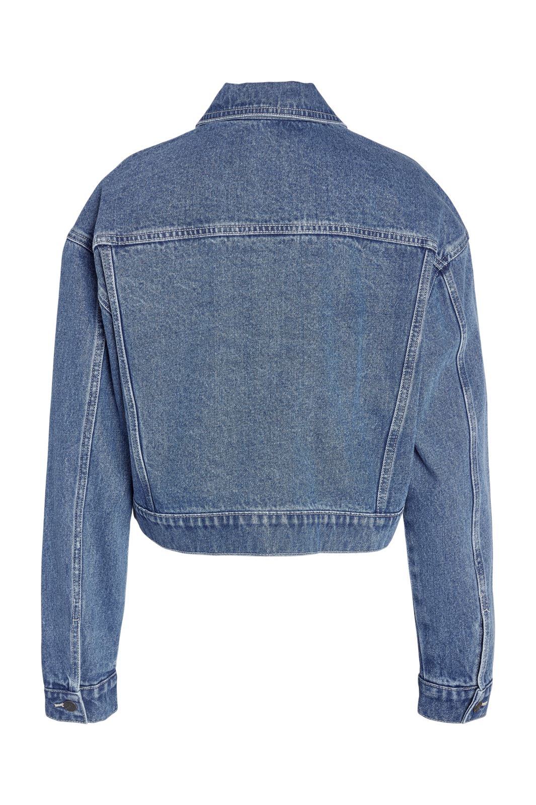 Noisy May - Nmronja L/S Crop Jacket Vi433Mb - 4411985 Medium Blue Denim