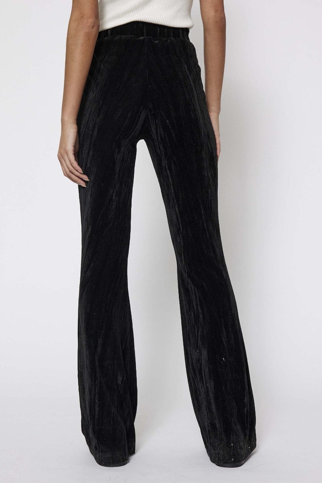 NORR - Velvetta Flared Pants - Black Bukser 