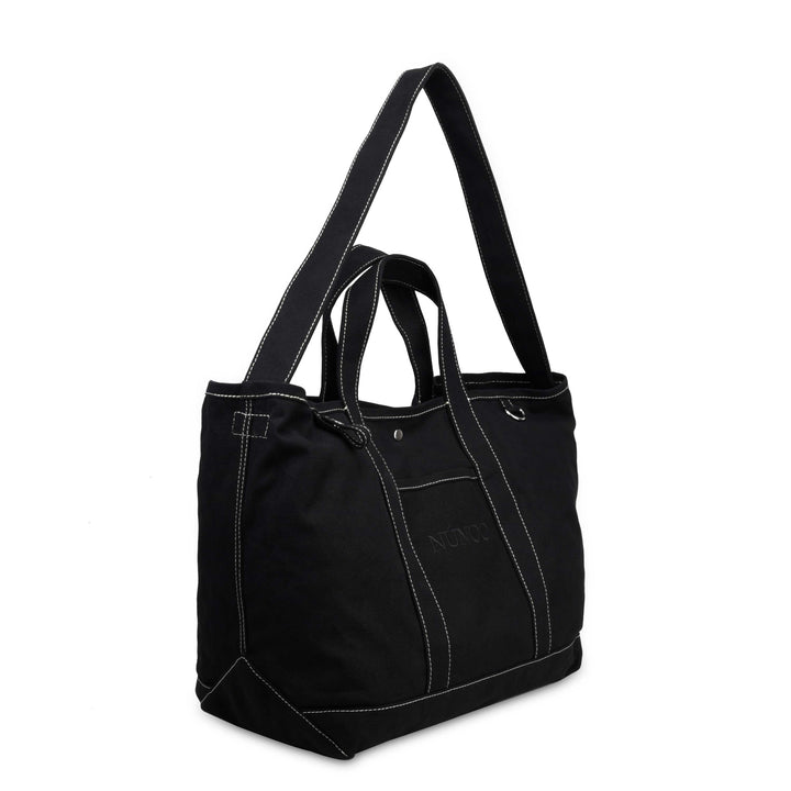 Núnoo - Large Tote Recycled Canvas - Black Tasker 