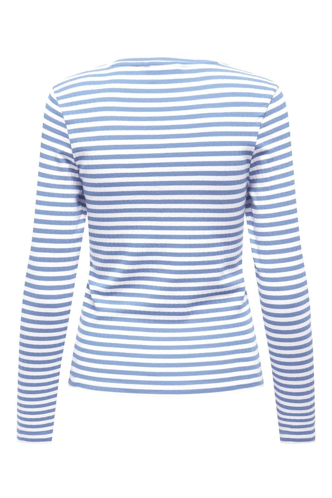 Only - Onlaida L/S Striped Top 15342088 - 4761198 - Provence White