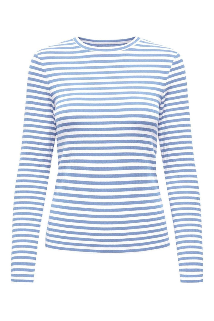 Only - Onlaida L/S Striped Top 15342088 - 4761198 - Provence White