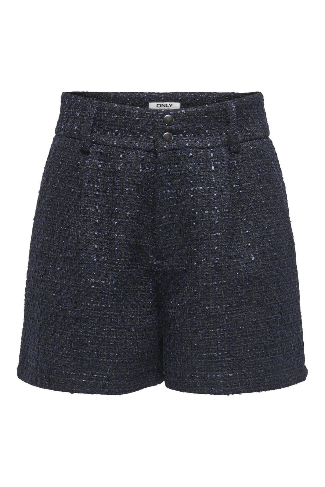 Only - Onlamilia-Shona Boucle Shorts Tlr - 4613339 Navy Blazer