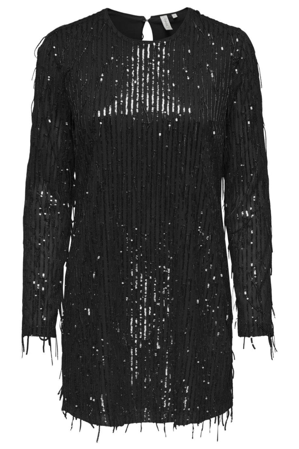 Only - Onlanika Spacy Ls Short Dress - 4732714 Black Black Sequins Kjoler 