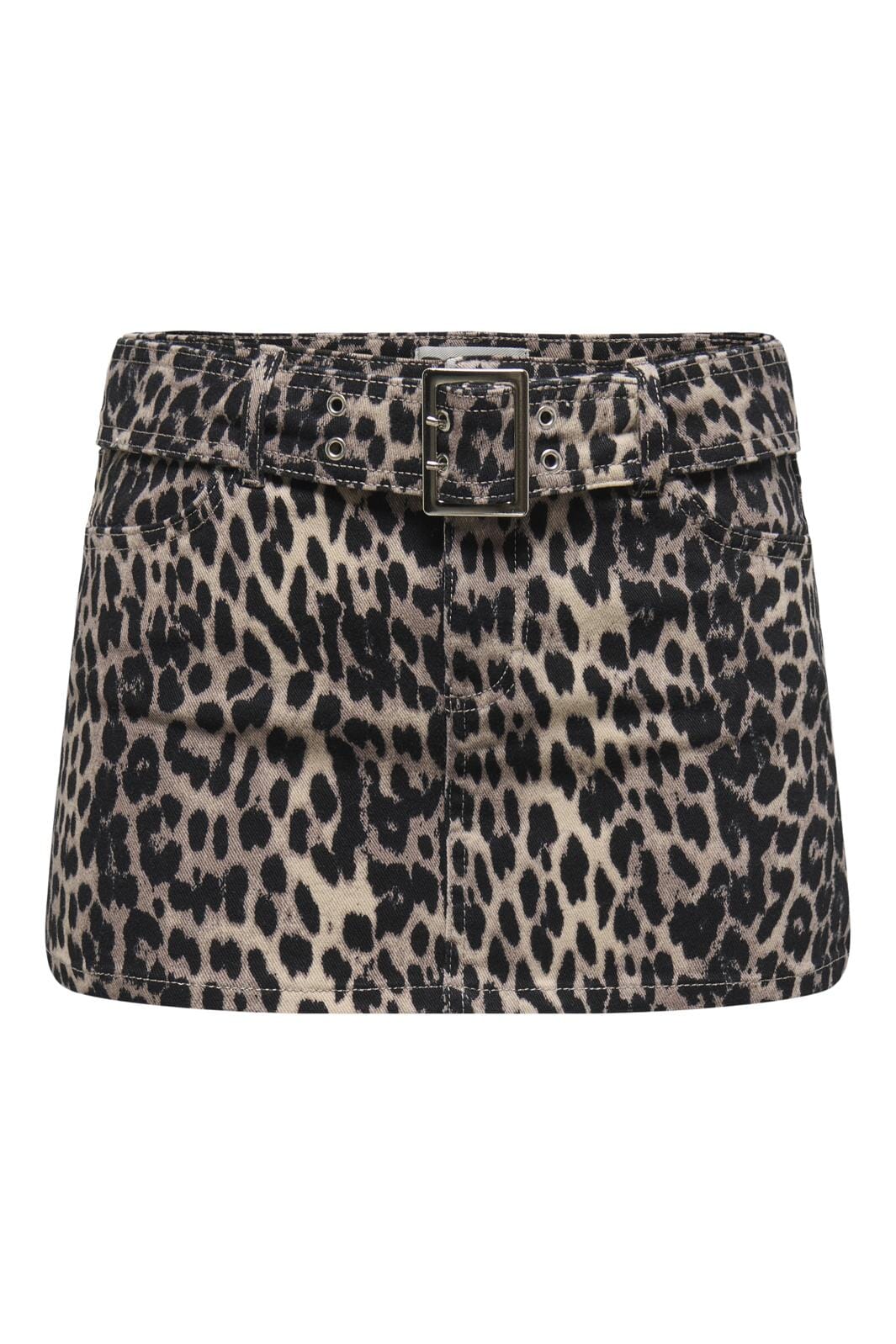 Only - Onlanlie Mini Skirt - 4699029 Black Leo