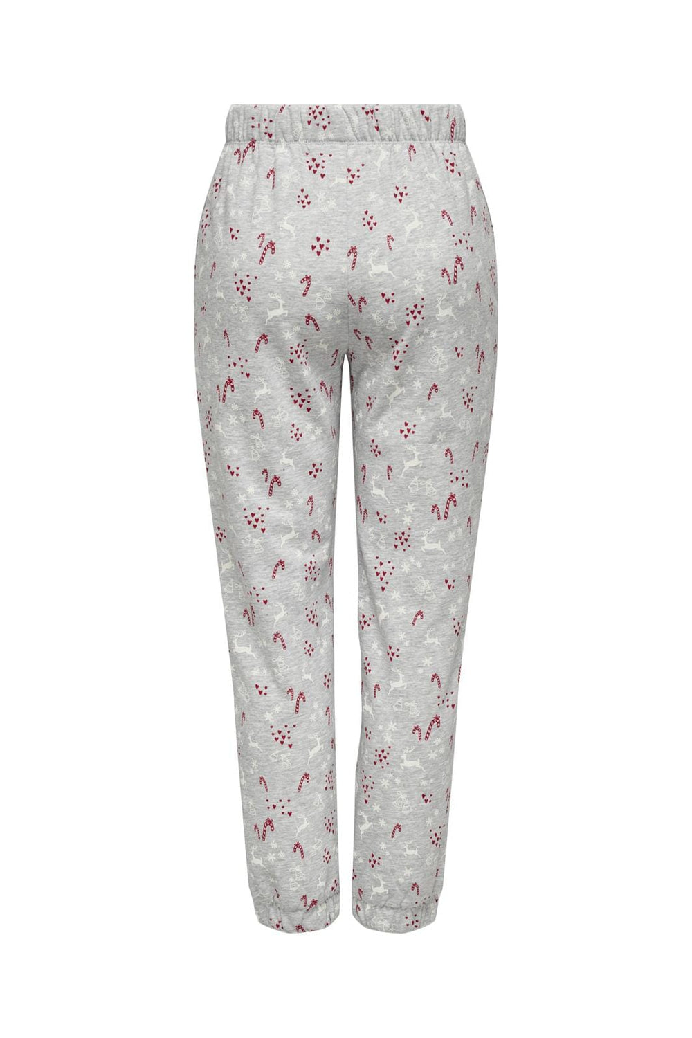 Only - Onlchristmas Pant Swt - 4580776 Light Grey Melange Hearts