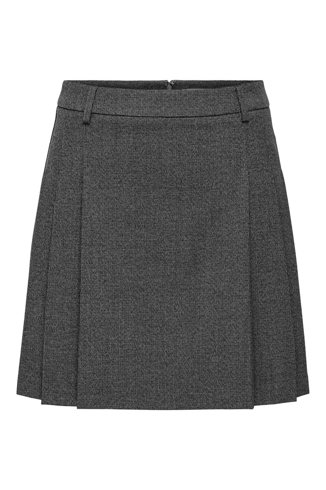 Only - Onldell Mel Pleat Skirt Tlr - 4630605 Dark Grey Melange