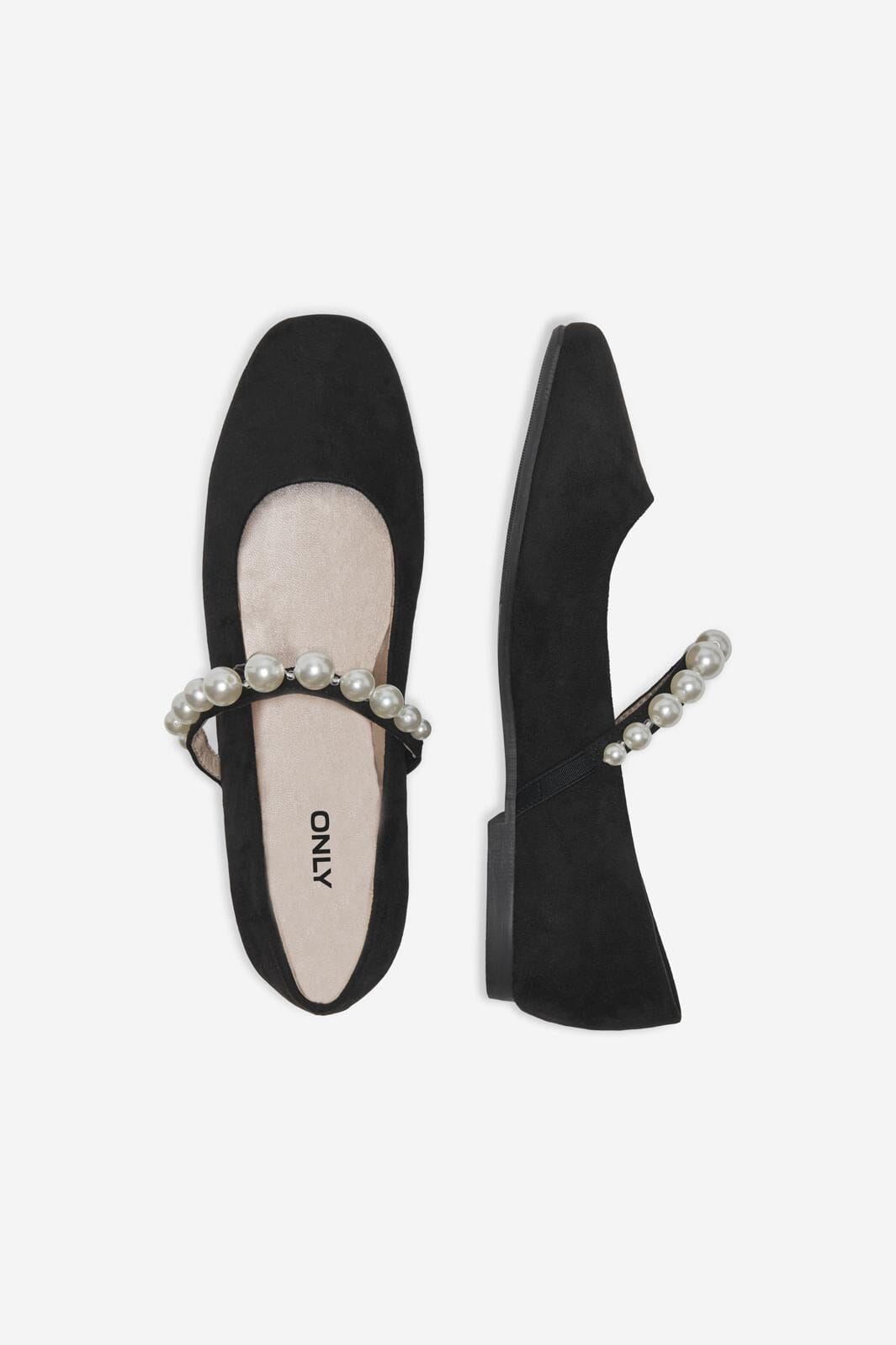 Only Shoes - Onlfiola Pearl Ballerina - 4565751 Black