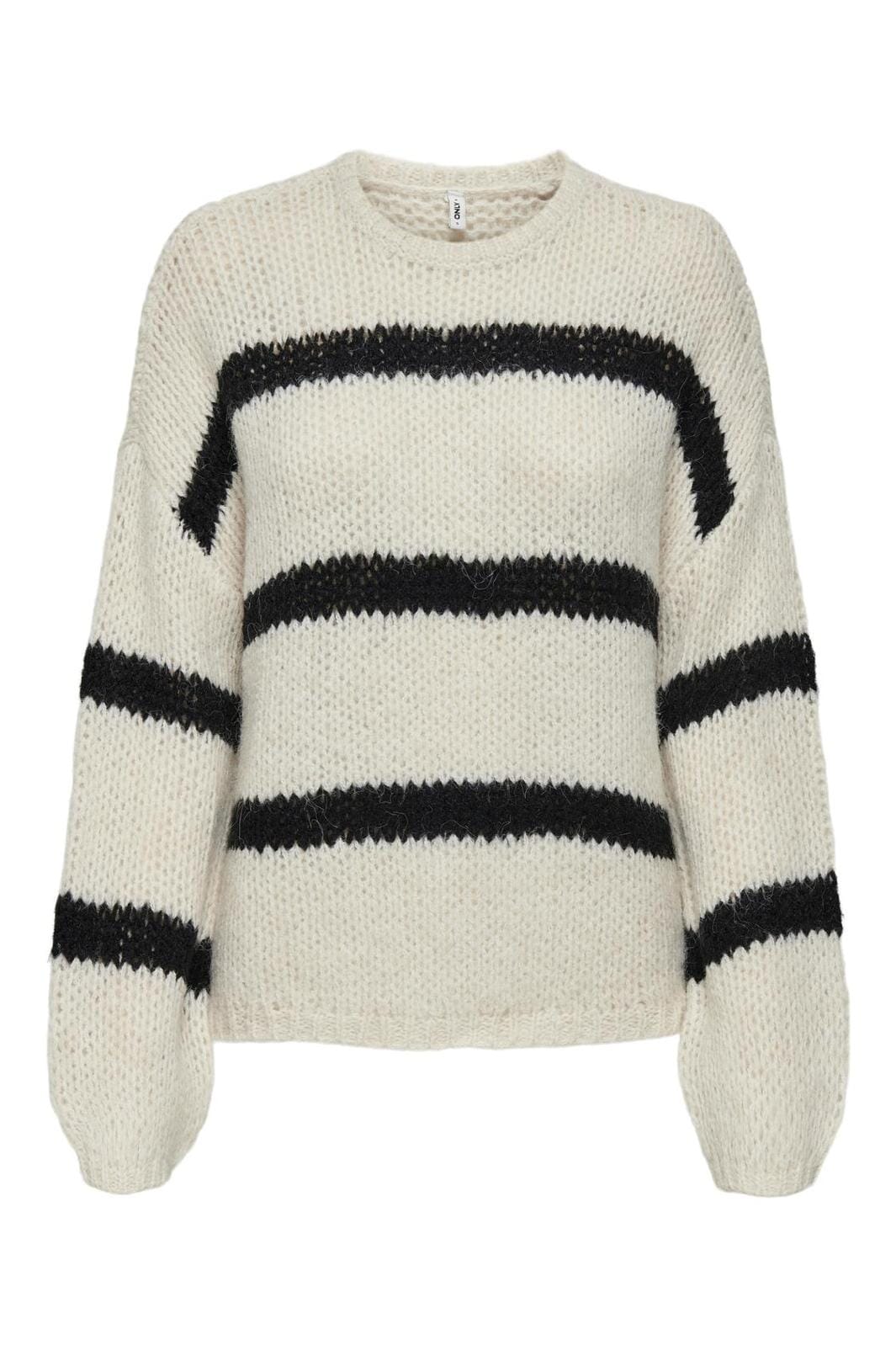 Only - Onljackie Ls Pullover Knt - 4552779 Pearled Ivory Black