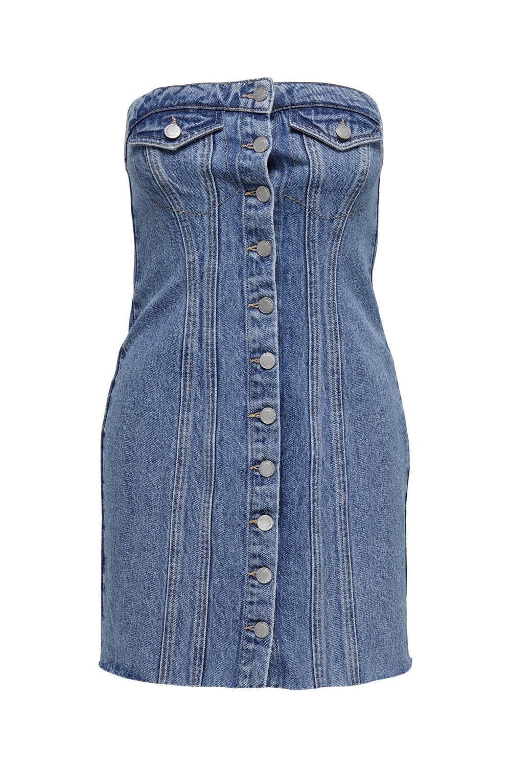 Only - Onljasmine Corset Dress Dot - 4300821 Medium Blue Denim