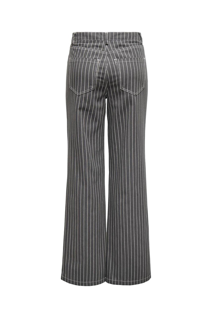 Only - Onljuicy Dollas Straig Stripe Cc - 4555875 Magnet Cloud Dancer Pinstripes