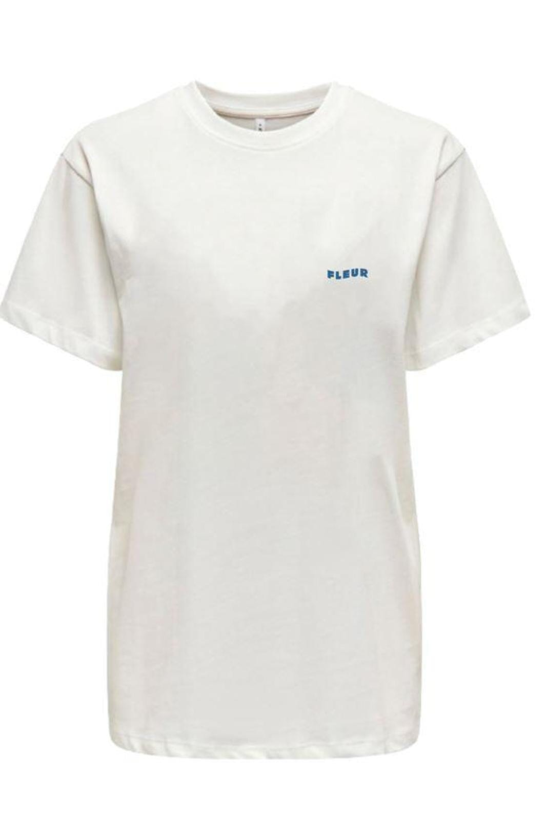 Only - Onllana Fleur Life S/S Tee - 4720924 Cloud Dancer Fleur