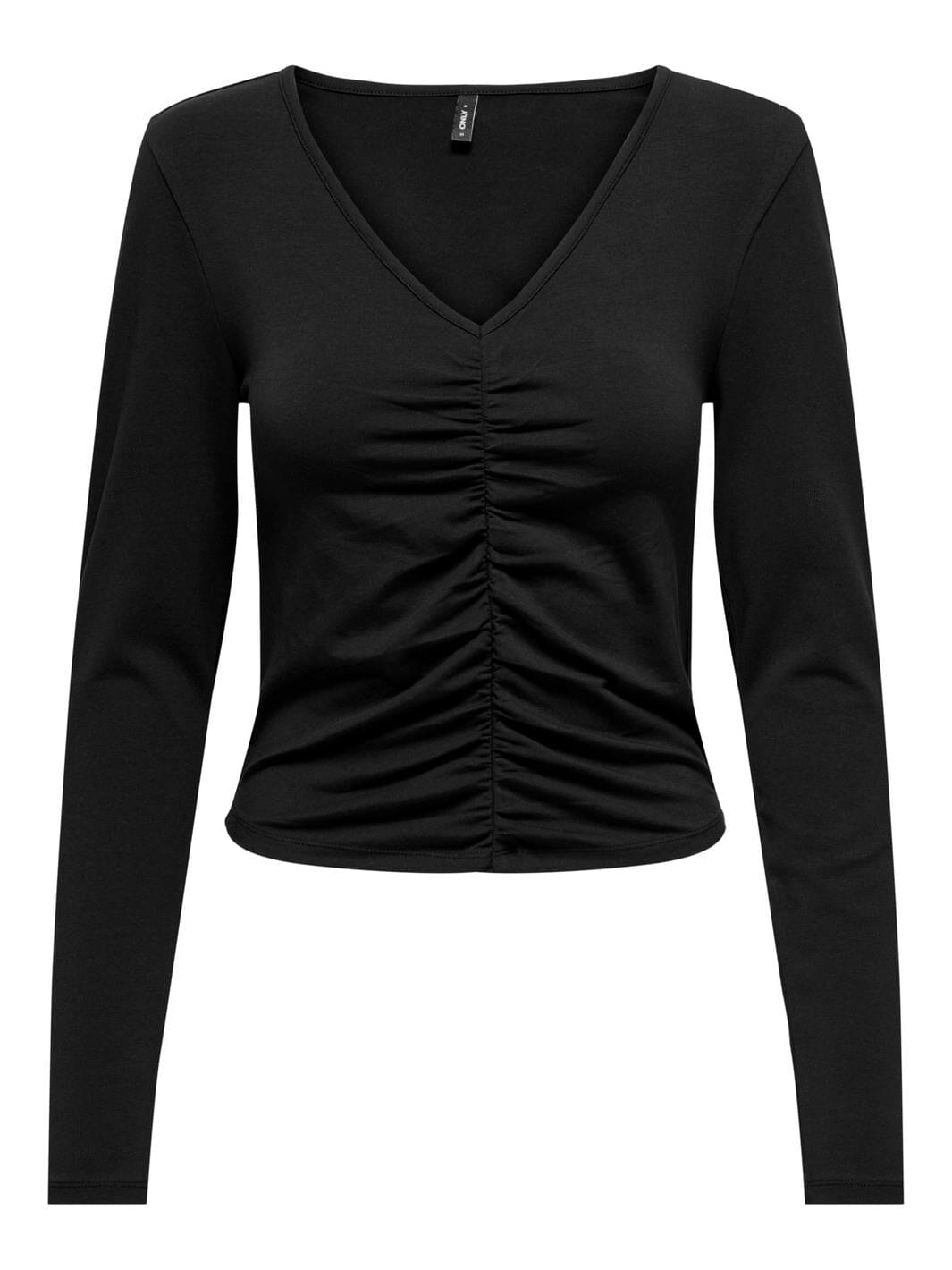 Only - Onllopi L/S Ruching Top - 4410622 Black