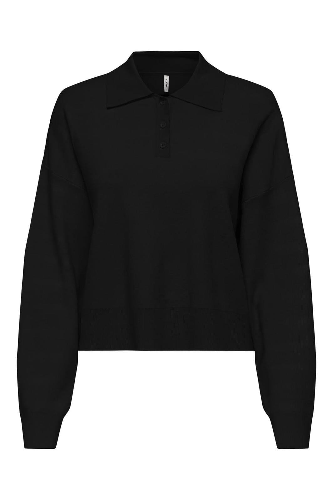 Only - Onllucy Ls Polo Neck Knt - 4742206 Black