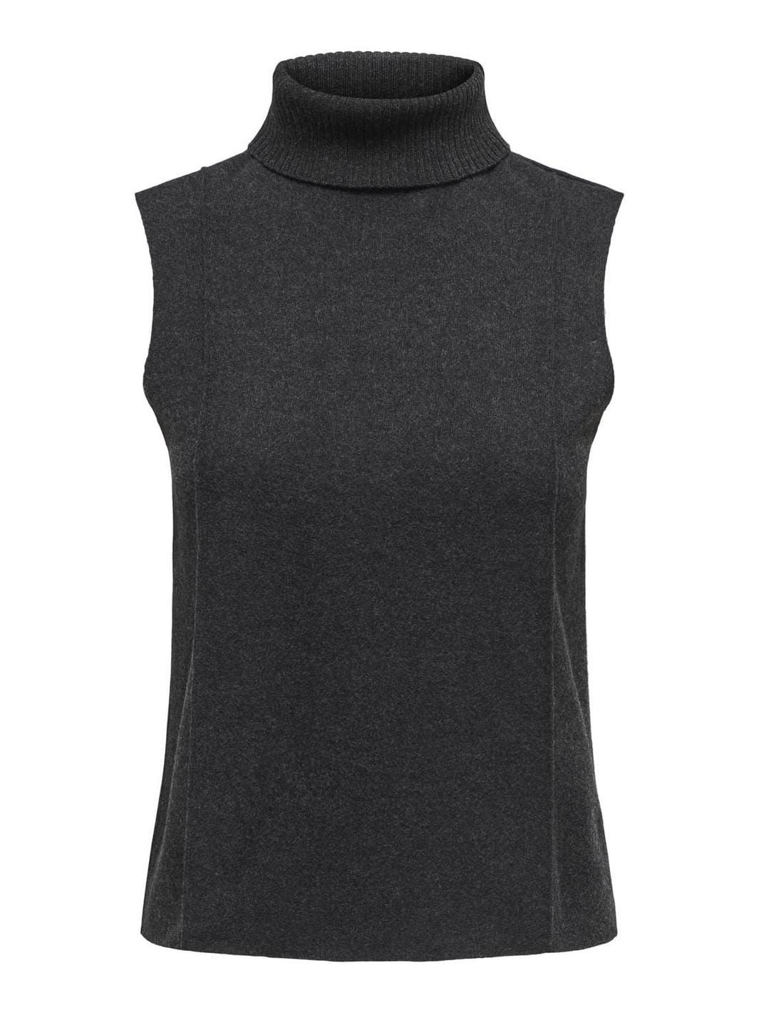 Only - Onlmatty S/L Soft Roll Neck Top Cc Swt - 4662188 Dark Grey Melange