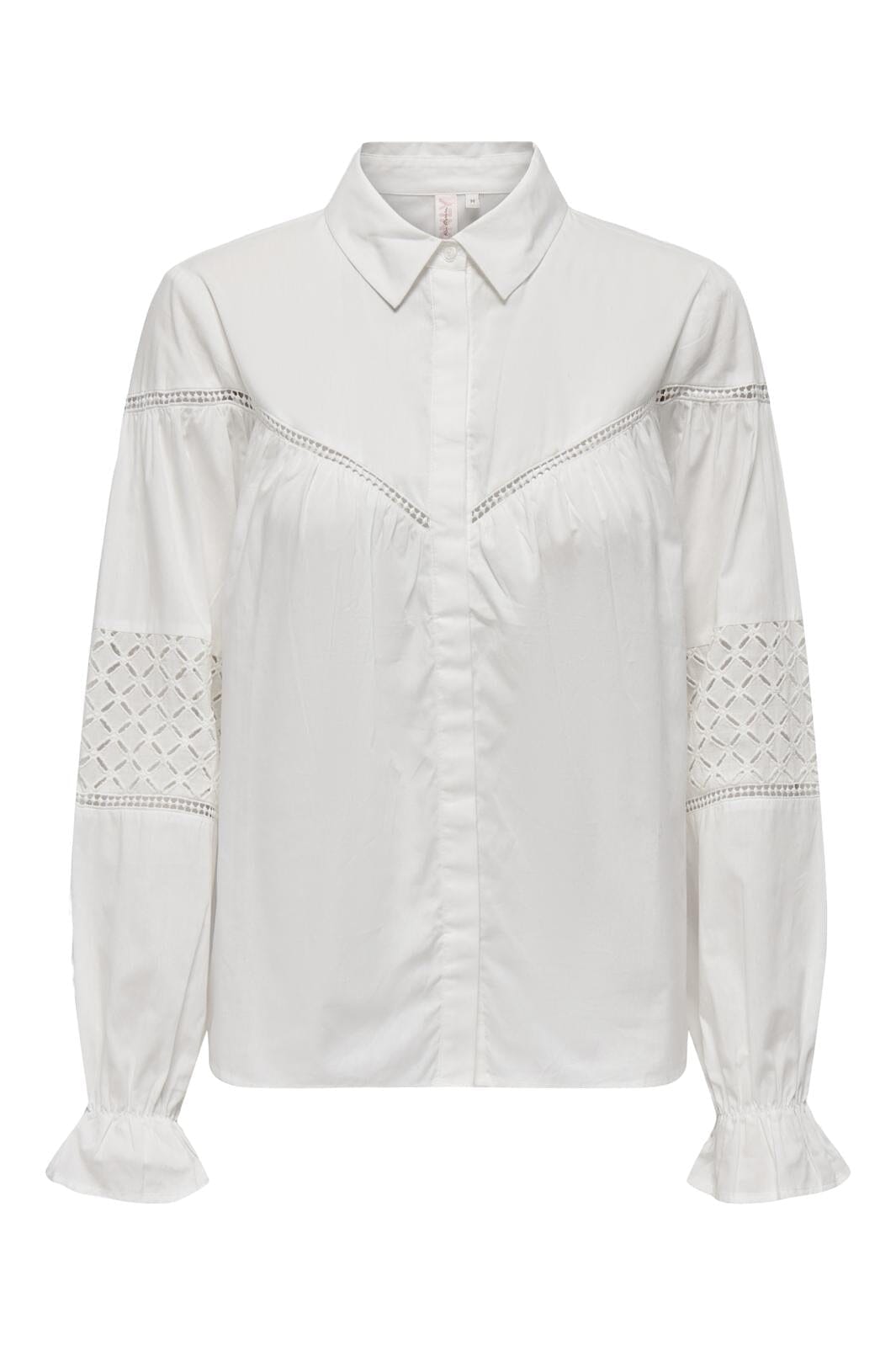 Only - Onlmay L/S Detail Shirt - 4460756 Cloud Dancer