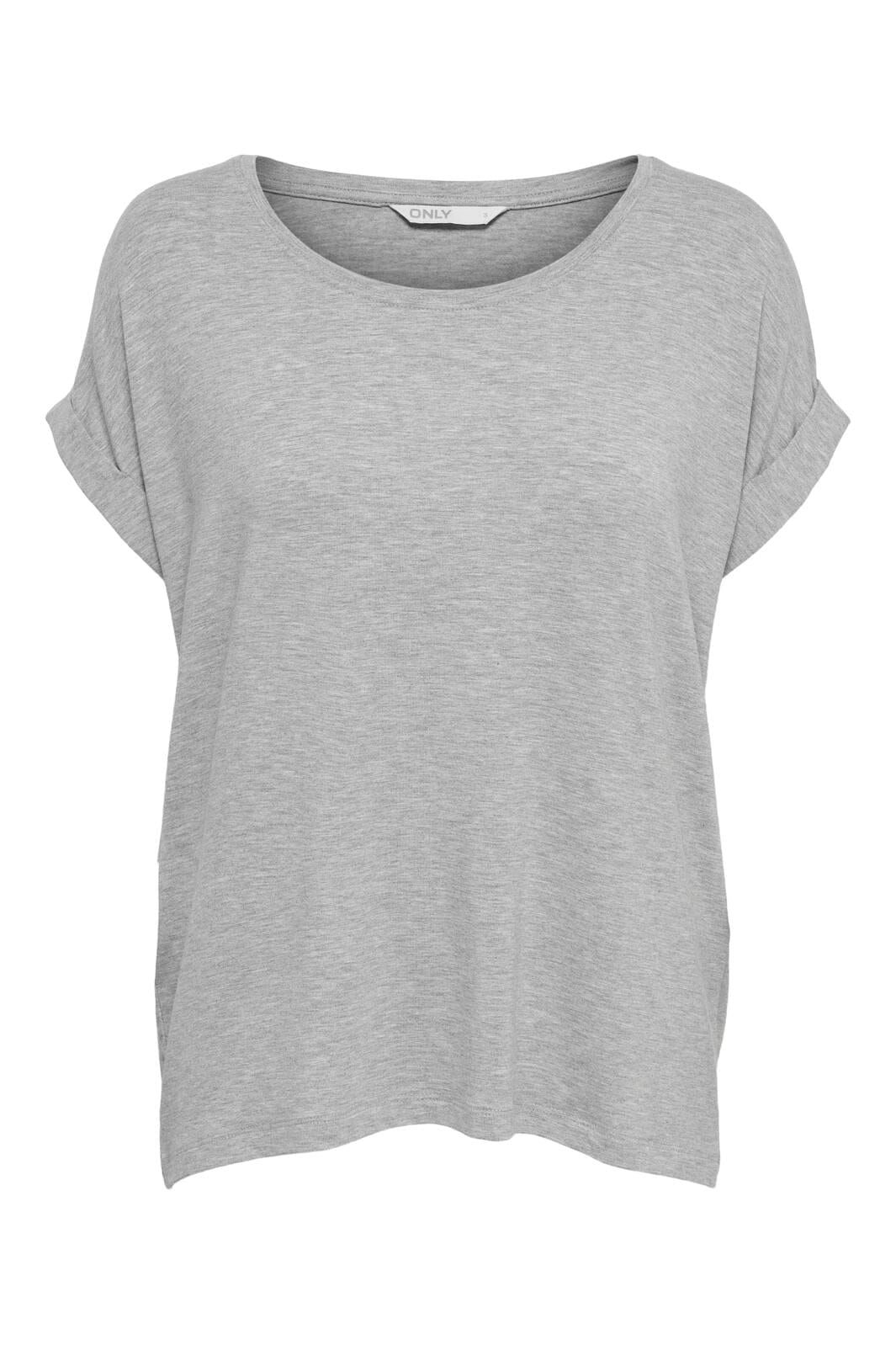 Only - Onlmoster S/S O-Neck Top - 2079283 Light Grey Melange