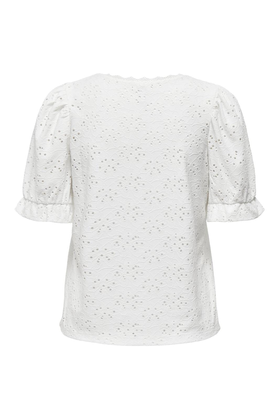 Only - Onlnew Smilla S/S Puff Top - 4424157 Cloud Dancer