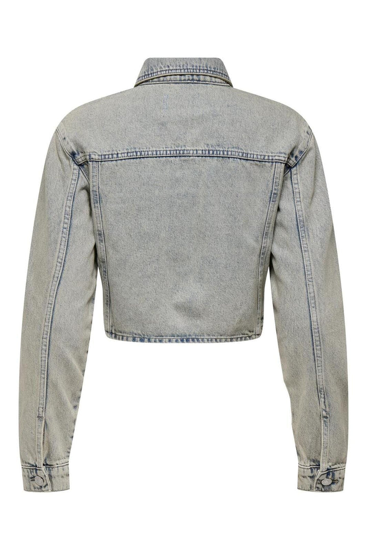 Only - Onlpiper L/S Cropped Tint Jkt Tai - 4745009 Light Blue Denim Tint