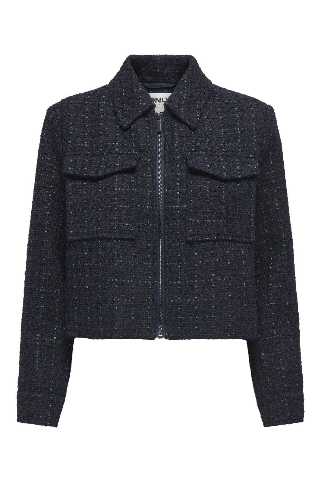 Only - Onlshona L/S Boucle Shirt Tlr - 4613284 Navy Blazer