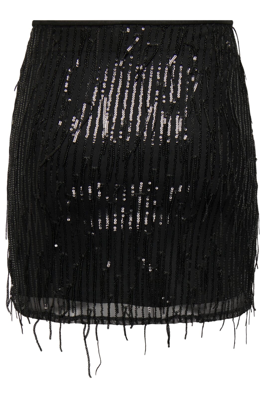 Only - Onlspacy Short Sequins Skirt 15305742 - 4410945 - Black Black Sequins