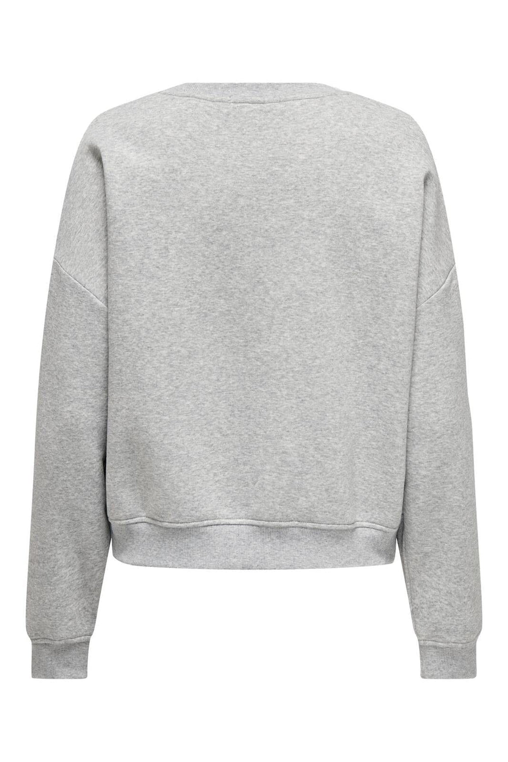 Only - Onlsweat Life L/S Crew O.Size State - 4526774 Light Grey Melange Ny Terry