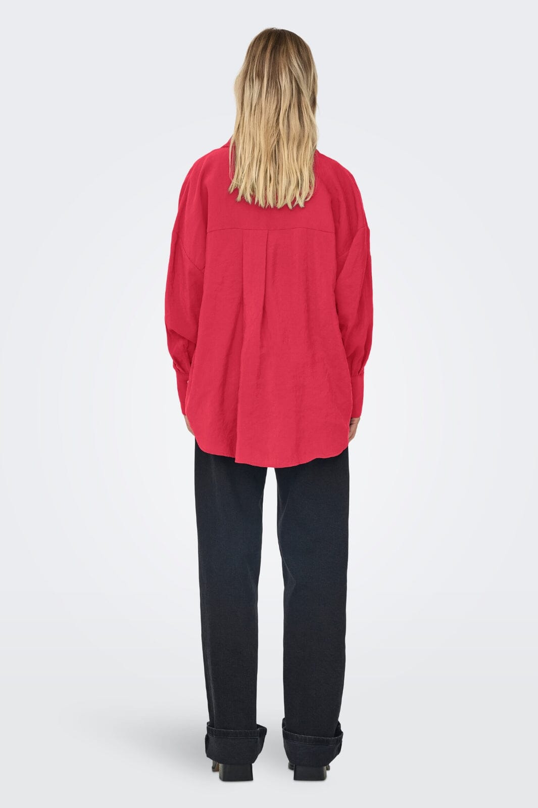 Only - Onlzazima L/S Loose Shirt - 4686663 Jalapeno Red