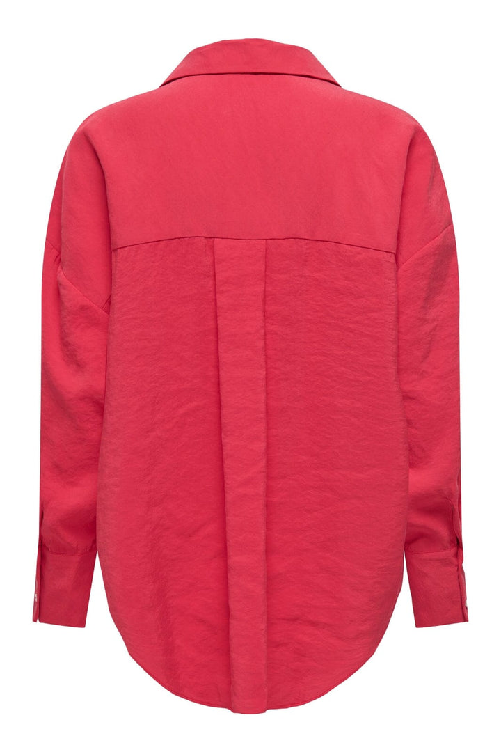 Only - Onlzazima L/S Loose Shirt - 4686663 Jalapeno Red