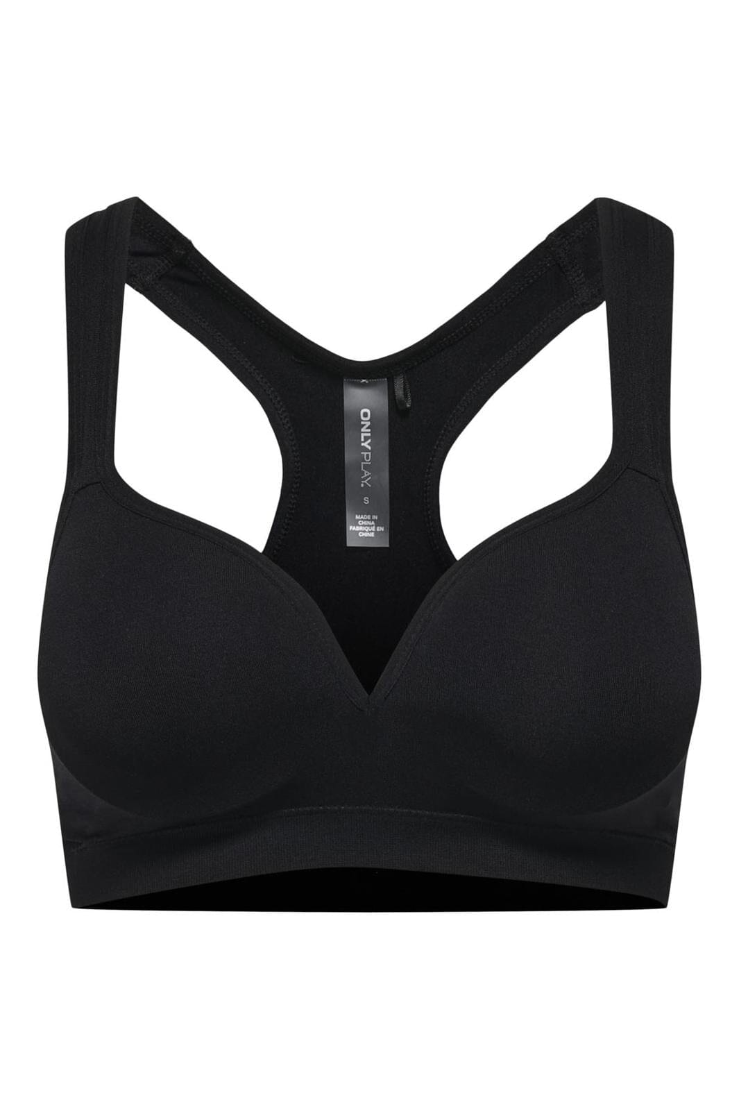 Only Play - Onpmartine-2 Seam Bra - 2462166 Black Solid