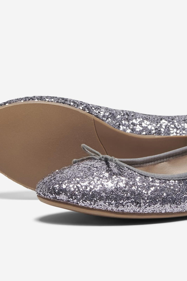 Only Shoes - Onlfranka Glitter Ballerina - 4565802 Silver