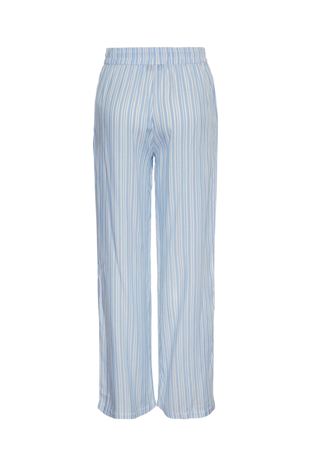 Pieces - Pcalvina Pants - 4472394 Blue Bell Cloud Dancer