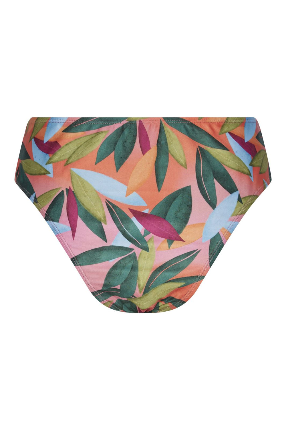 Pieces - Pcamanda Bikini Brazil Sww - 4448905 Blazing Orange Tropical Flower