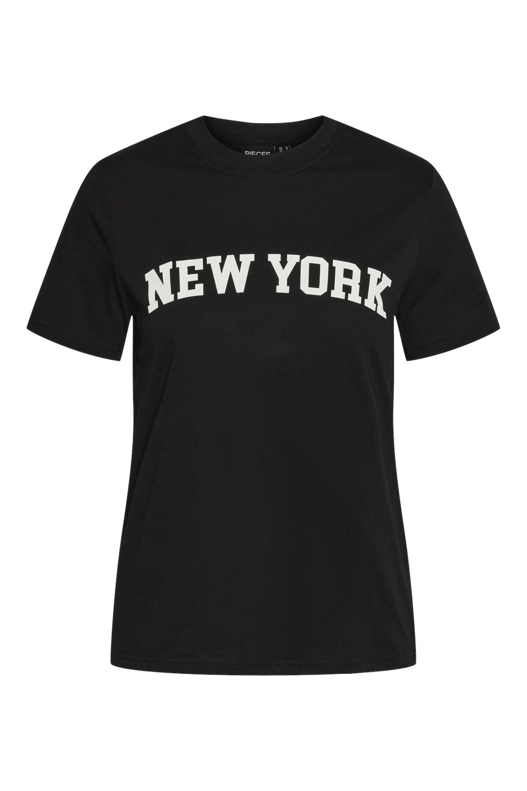 Pieces - Pcaya Ss Tee Mm - 4523984 Black Bright White New York