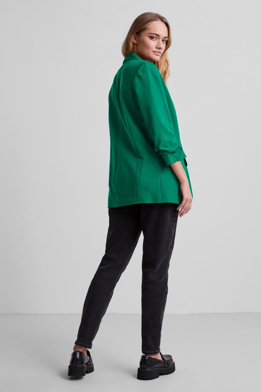 Pieces - PcBoss 3/4 Blazer - Pepper Green Blazere 